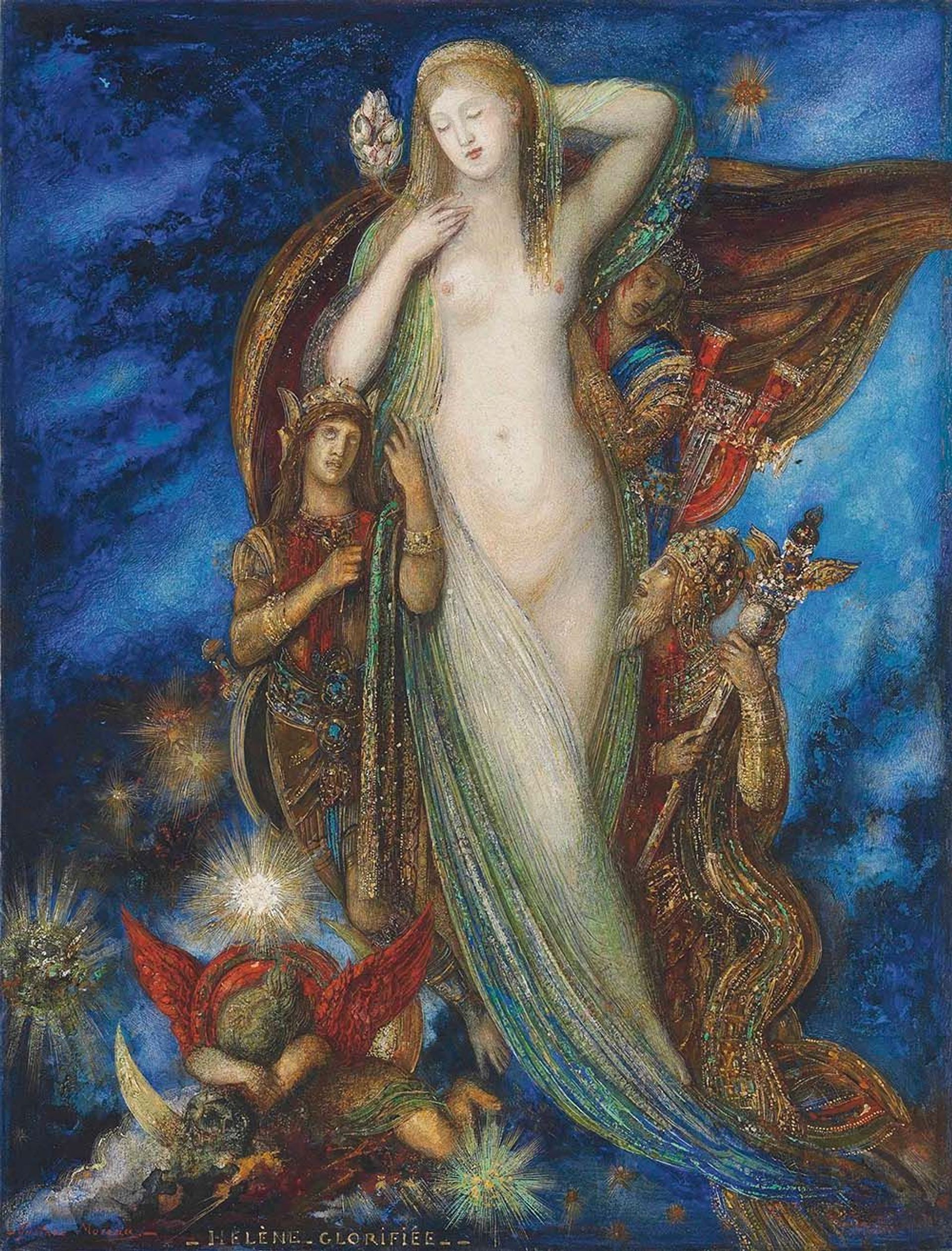 Gustave Moreau, Hélène Glorifiée (1896), Mireille Mosler, New York, est. 875 000 dollars (778 000 euros). D.R.