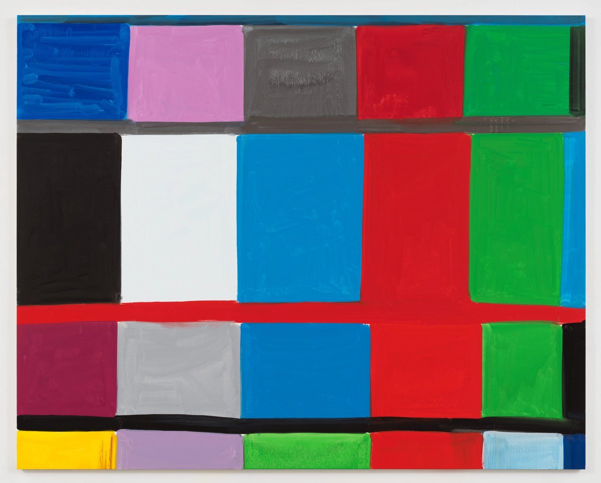 Stanley Whitney, Dear Paris, 2023, huile sur toile, 203,2 x 254 cm. © Stanley Whitney. Photo : Rob McKeever. Courtesy Gagosian