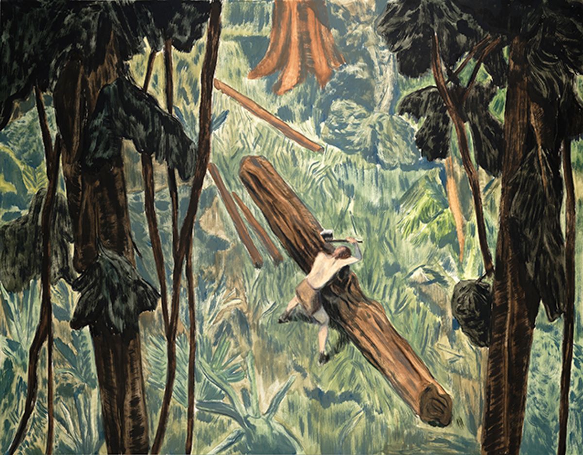 Pierre Seinturier, He Was a Good Friend of Mine, 2021, huile sur toile. Courtesy l’artiste et la galerie GP & N Vallois. © Aurélien Mole