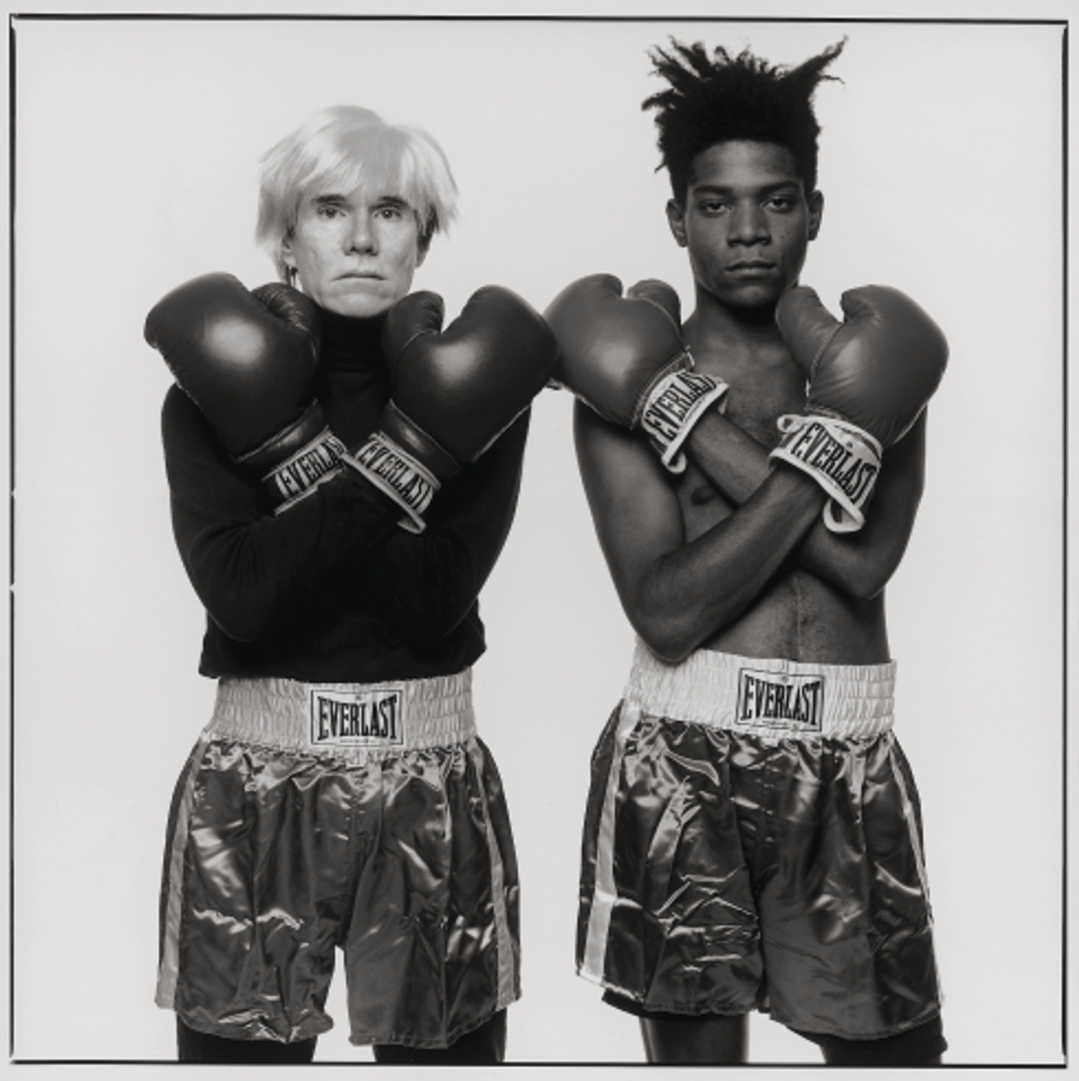 Michael Halsband, Jean-Michel Basquiat et Andy Warhol, 1985, tirage argentique, collection Würth. © Michael Halsband. Photo Archiv Würth