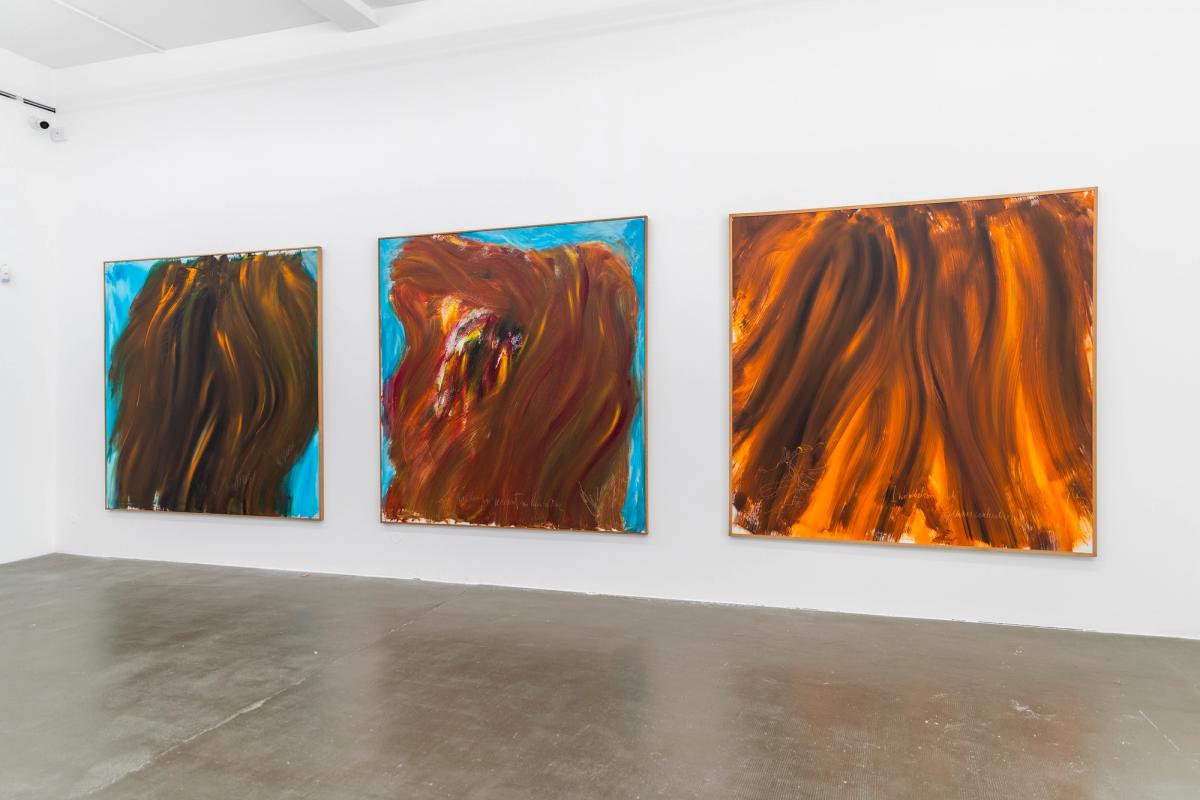 Vue de l’exposition « L’œuvre Messagier. Une mimesis abstraite du monde : les commencements et les achèvements », à la Fondation Fernet-Branca, à Saint-Louis. Photo : François Vézien