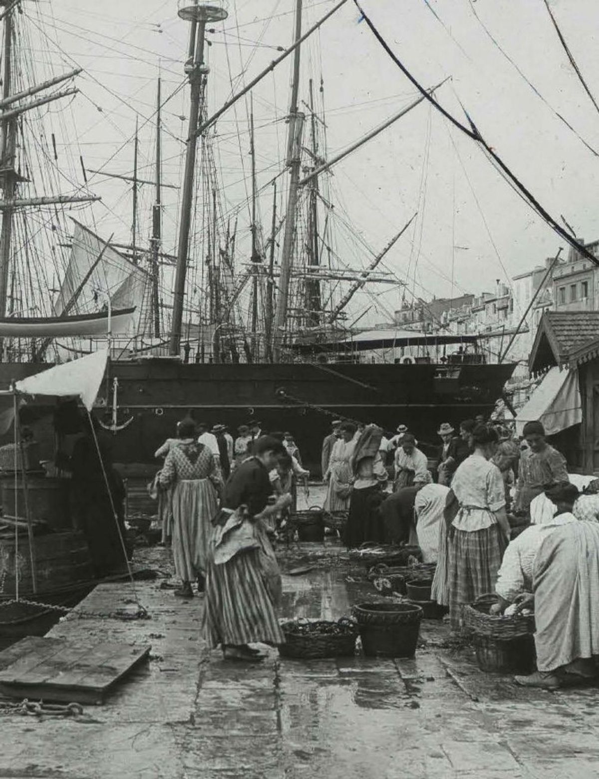 Fernand Detaille, Sur le Vieux-Port, vers 1900, photographie,
musée d’Histoire de Marseille. Courtesy de musée d’Histoire de Marseille/ fonds Detaille