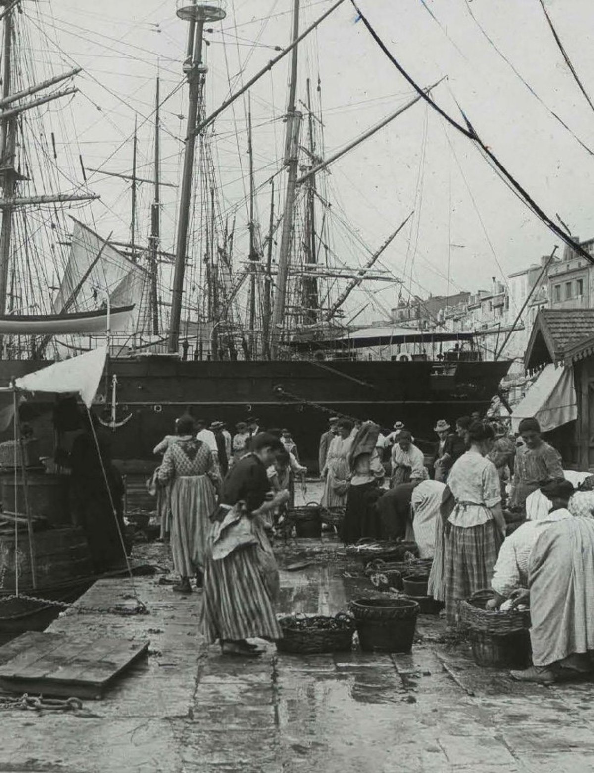Fernand Detaille, Sur le Vieux-Port, vers 1900, photographie,
musée d’Histoire de Marseille. Courtesy de musée d’Histoire de Marseille/ fonds Detaille
