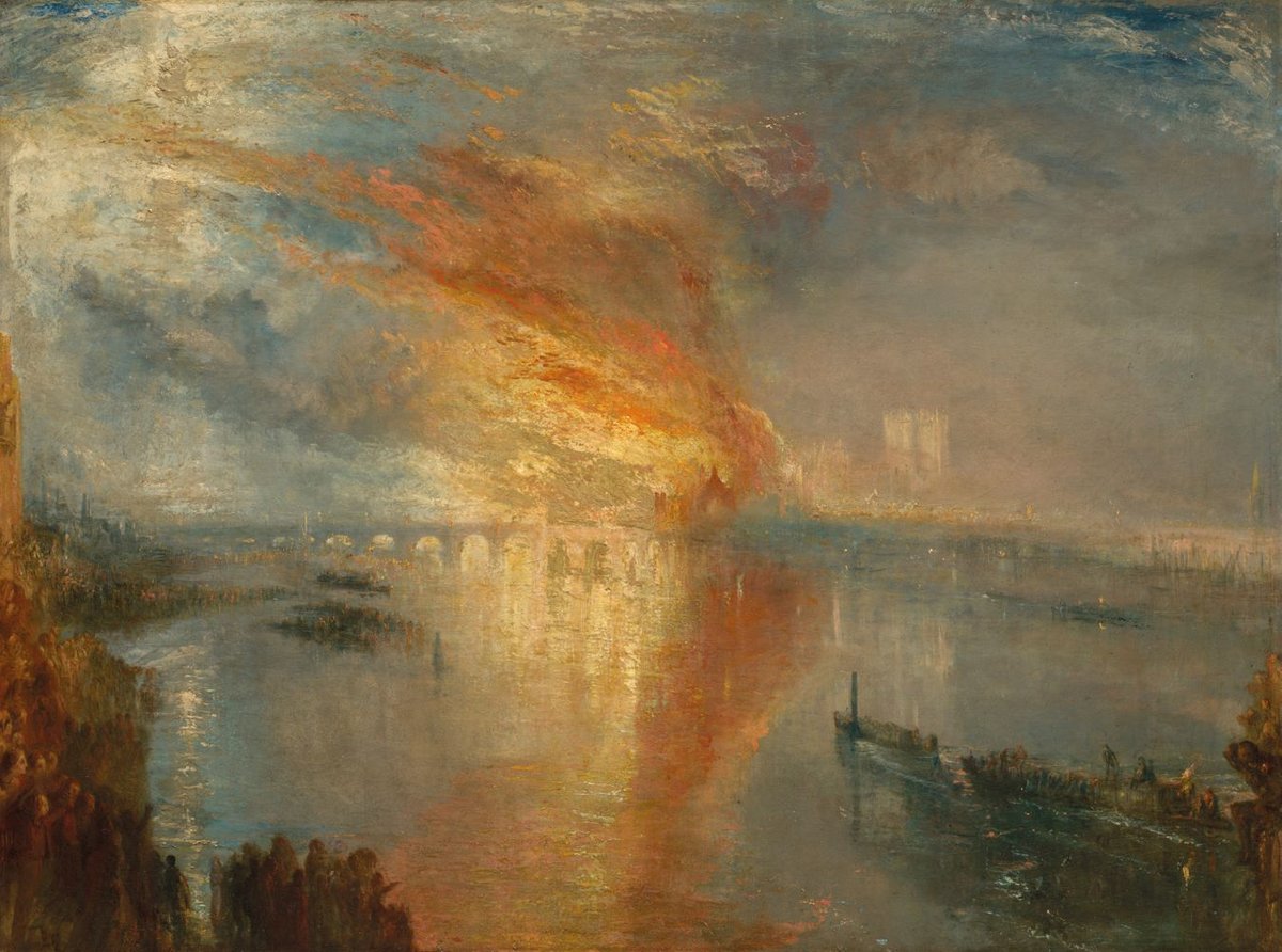 William Turner, The Burning of the Houses of Lords and Commons, 16 October 1834, 1835, huile sur toile, The Cleveland Museum of Art, Ohio, États-Unis. Courtesy du Cleveland Museum of Art