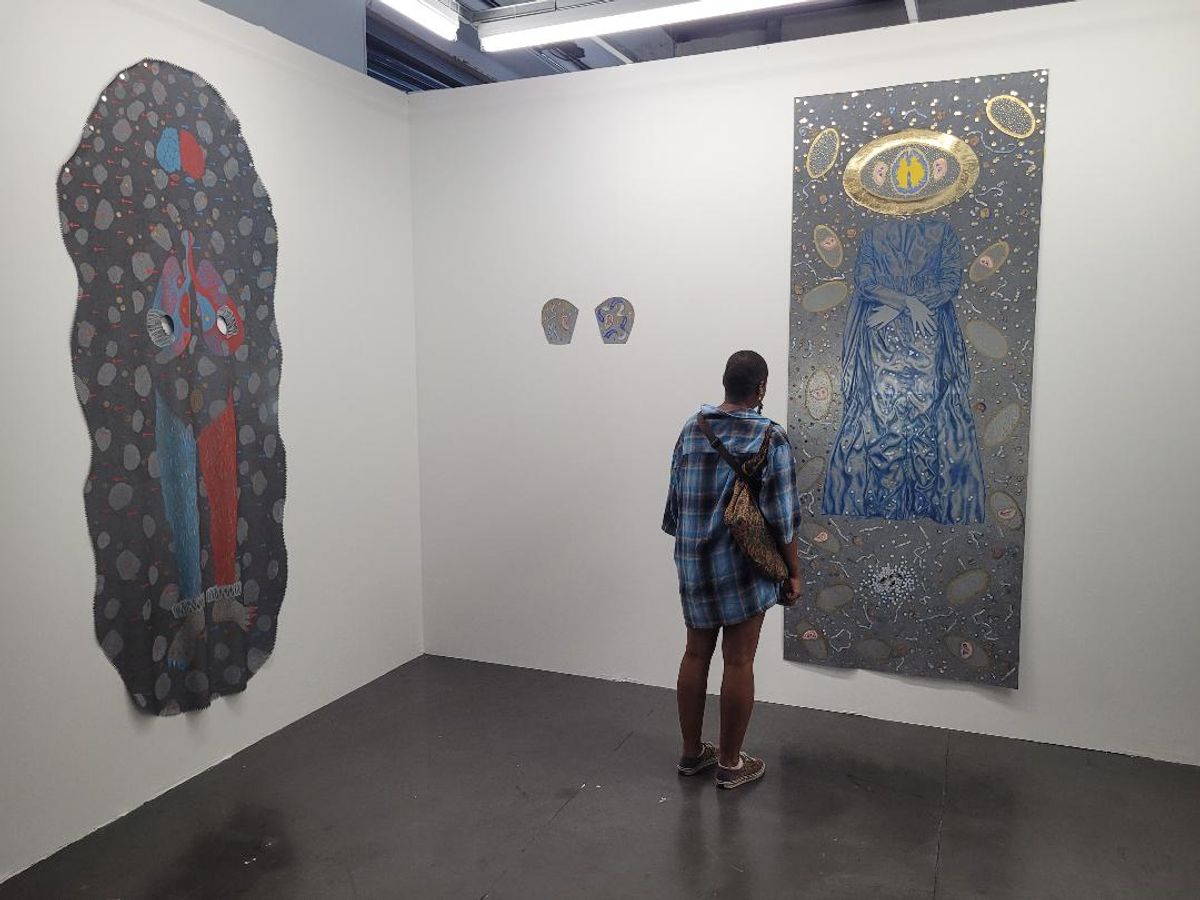 Stand de la galerie Des Bains de Londres. Photo A.C.