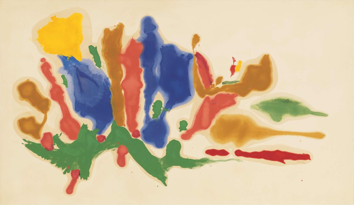 Helen Frankenthaler, Cool Summer, 1962, huile sur toile. Courtesy Helen Frankenthaler Foundation, New York. © 2021 Helen Frankenthaler Foundation, Inc./ ADAGP, Paris, 2021