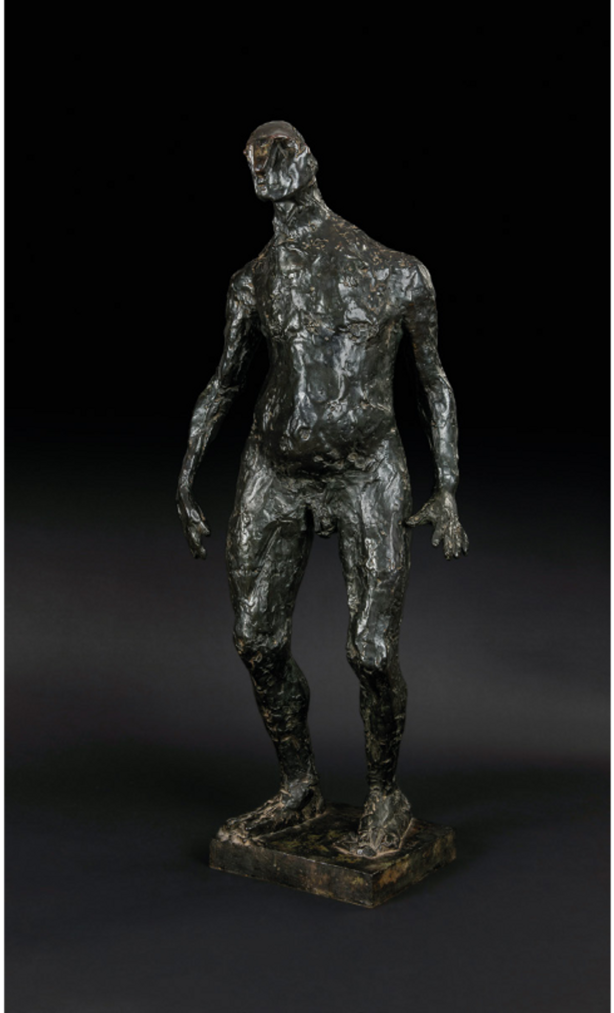 Germaine Richier, L’Homme qui marche, 1961, bronze patiné, est. 500 000 - 800 000 euros. © Germaine Richier