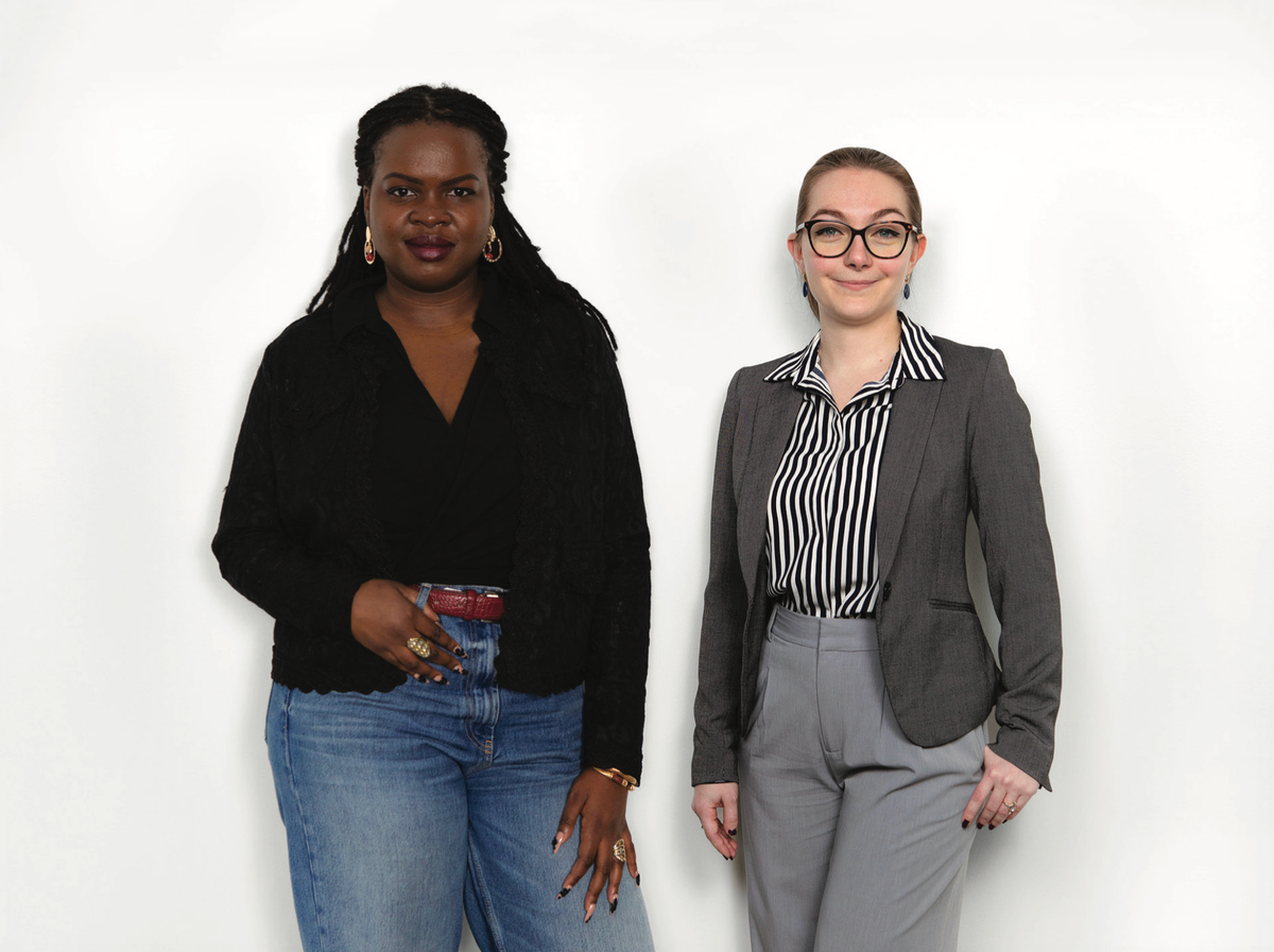 Magali Ohouens et Olivia Delporte. Photo : Archives Mennour