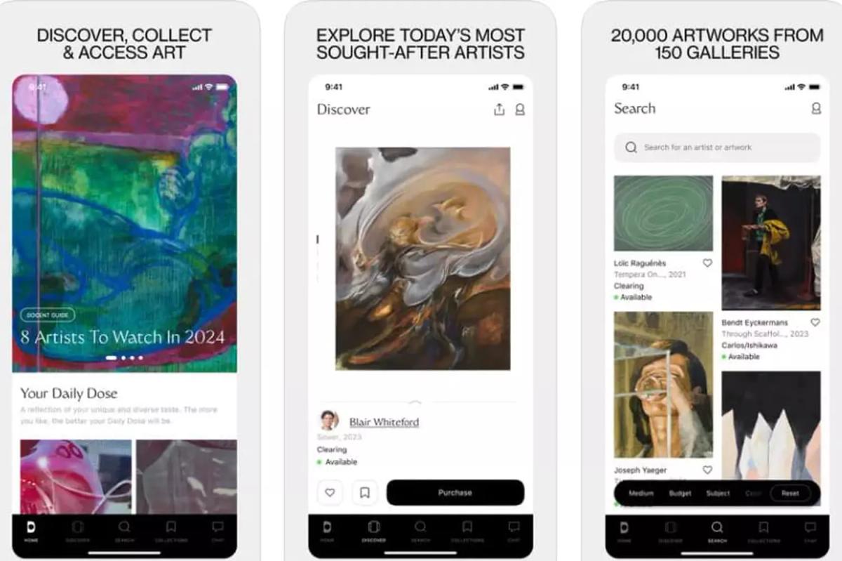 L'application Docent entend utiliser l'intelligence artificielle pour guider ses usagers à travers l'art contemporain. Courtesy Docent