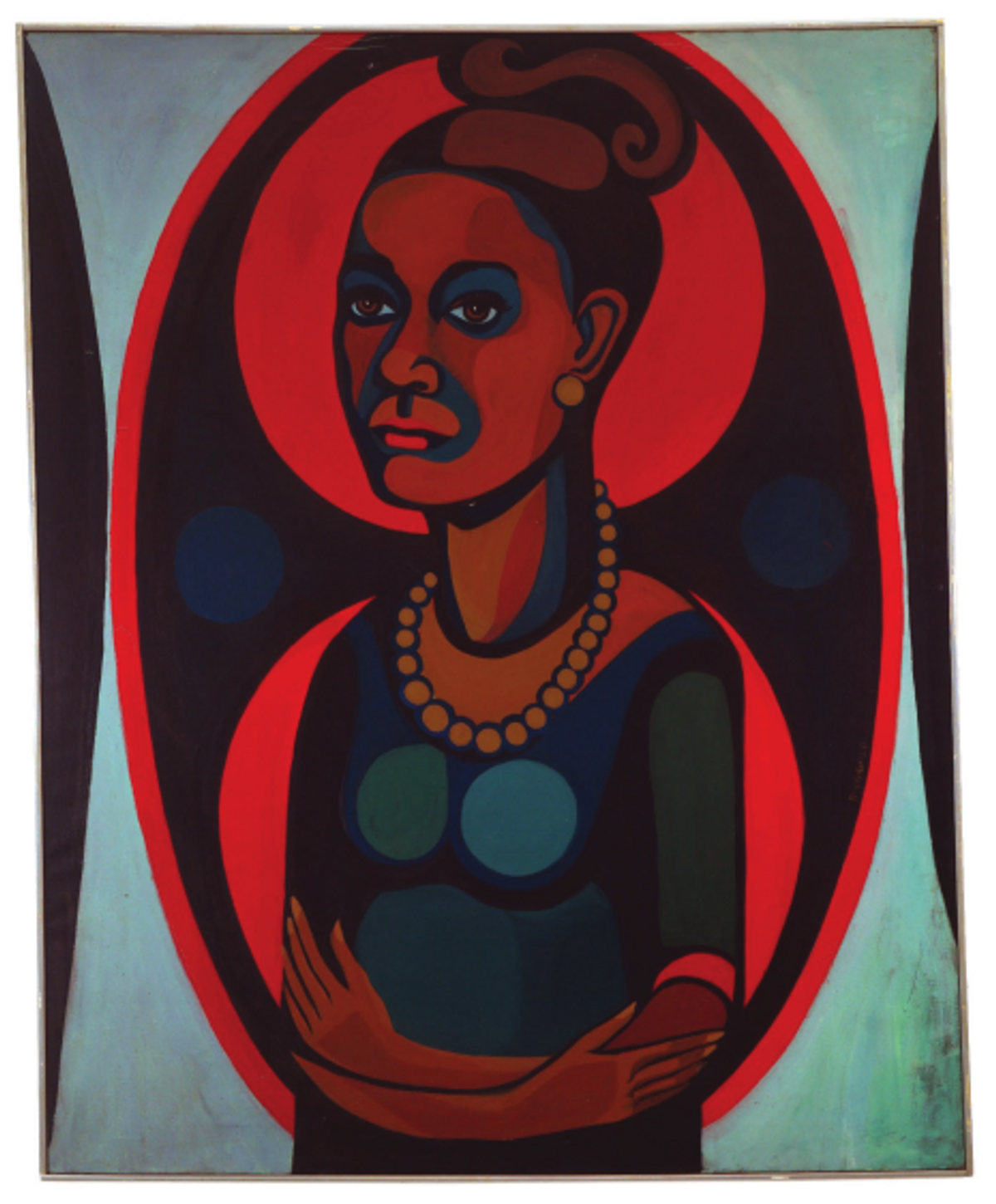 Faith Ringgold, Early Works #25 : Self-Portrait, 1965, huile sur toile, Brooklyn Museum, New York. © Faith Ringgold. Courtesy ACA Galleries,
New York 2022