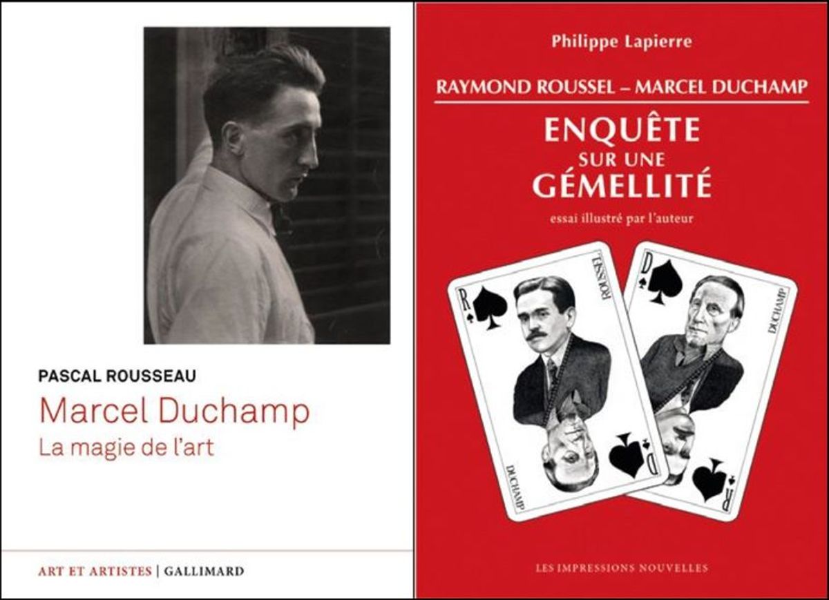 Pascal Rousseau, Marcel Duchamp. La magie de l’art, Paris, Gallimard, 2024, 344 pages, 32 euros.
Philippe Lapierre, Raymond Roussel – Marcel Duchamp. Enquête sur une gémellité, Bruxelles, Les Impressions Nouvelles, 336 pages, 26 euros.