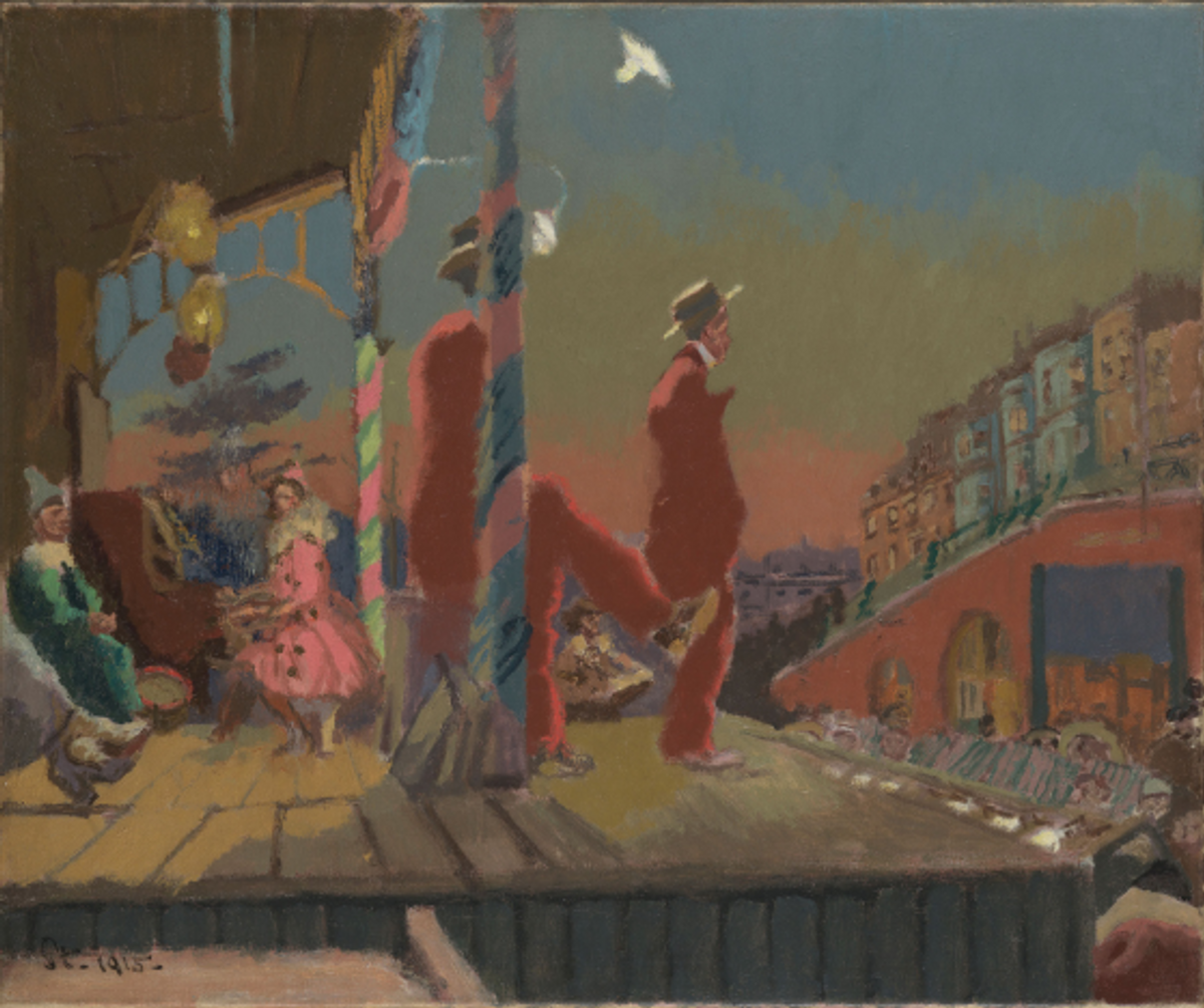 Walter Sickert, Brighton Pierrots, 1915, huile sur toile, Tate, Londres.
© 2022 Tate Images