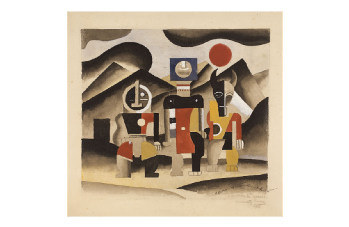 Fernand Leger, La Création du Monde, aquarelle gouachée, 1923. Courtesy Giquello