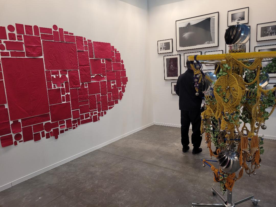 Le stand de la galerie kurimanzutto (Mexico) à Zona Maco 2024. Photo A.C. 