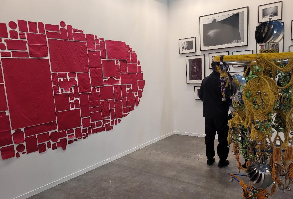 Le stand de la galerie kurimanzutto (Mexico) à Zona Maco 2024. Photo A.C.