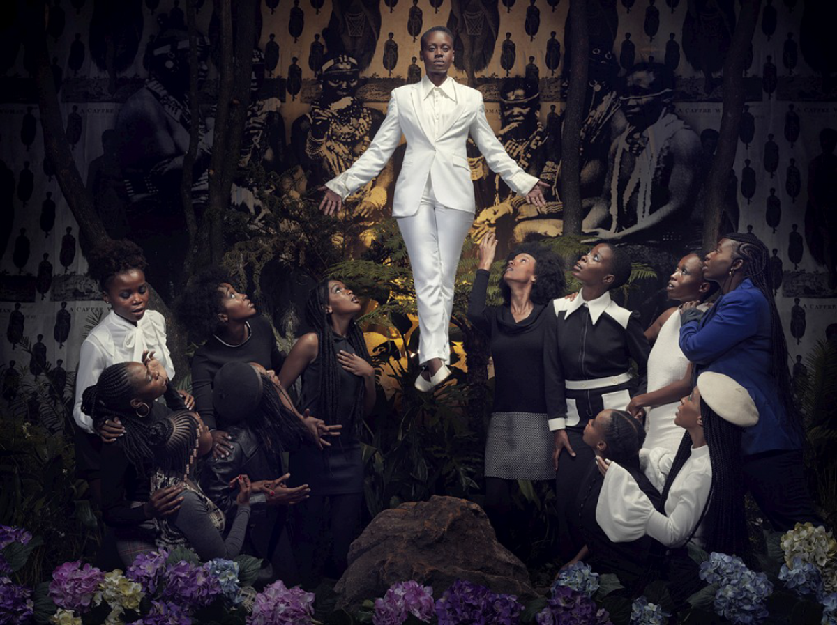 Kudzanai Chiurai, We Live in Silence XVIIII, 2017, une œuvre de l’exposition « Ubuntu, un rêve lucide » de la nouvelle saison du Palais de Tokyo. Courtesy de l’artiste et de la galerie Goodman