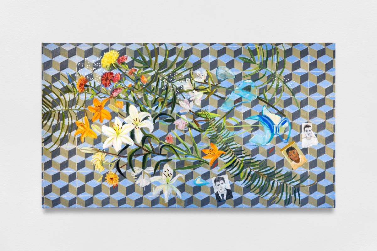 Roberto Gil de Montes, Dreamers South, 2016, huile sur lin.
© Courtesy de l’artiste et kurimanzutto, Mexico City et New York