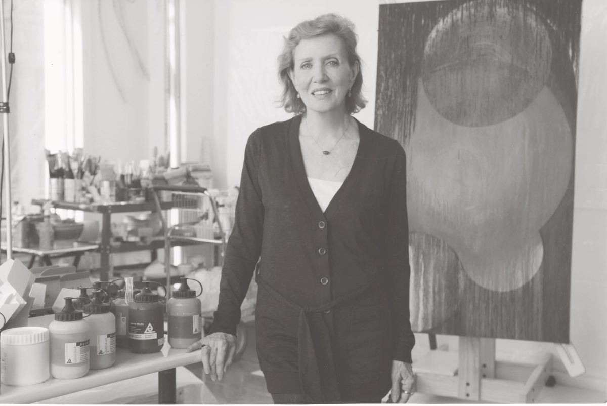 Dorothea Rockburne et Three Point Manifold, 2008. Photo : Duane Michals, 2009. Courtesy of DC Moore Gallery, New York