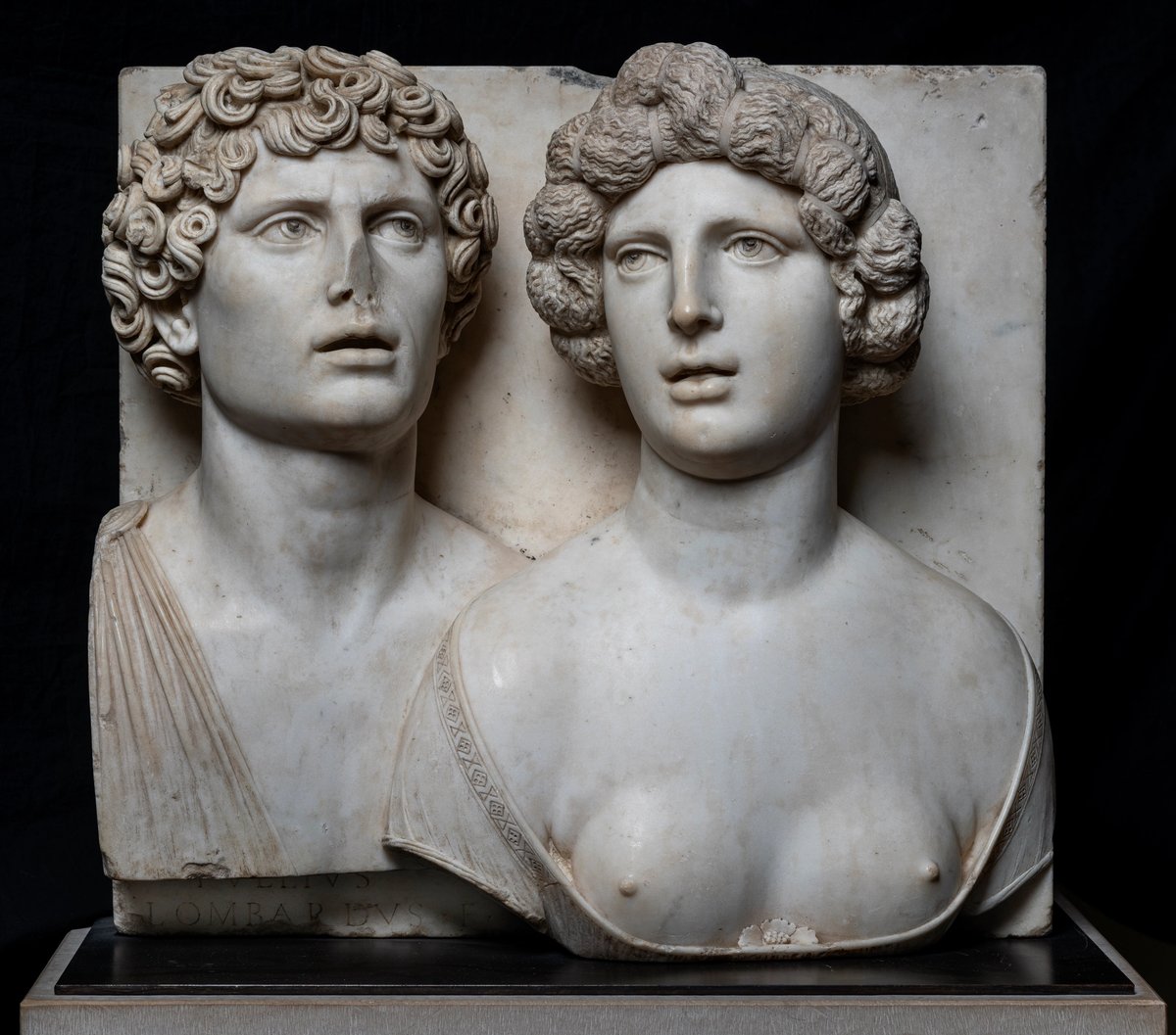 Tullio Lombardo, Double portrait, vers 1500, marbre. © Venise, Galleria Giorgio Franchetti alla Ca’ d’Oro, Direzione regionale Musei Veneto, courtesy Ministero della Cultura/Photo Matteo De Fina