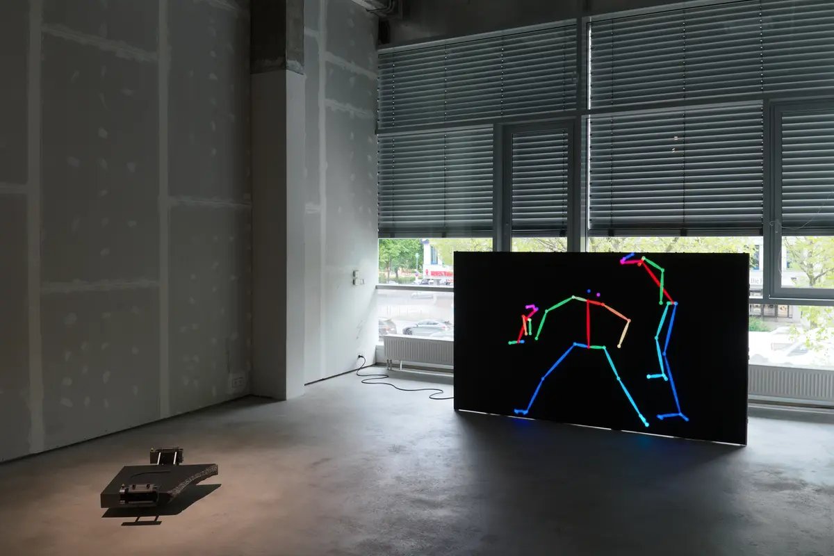 Vue de l'exposition de Jonas Rossmeisl dans le nouvel espace de la galerie Klemm's, dans le quartier de Kreuzberg, à Berlin. Courtesy de Klemm’s