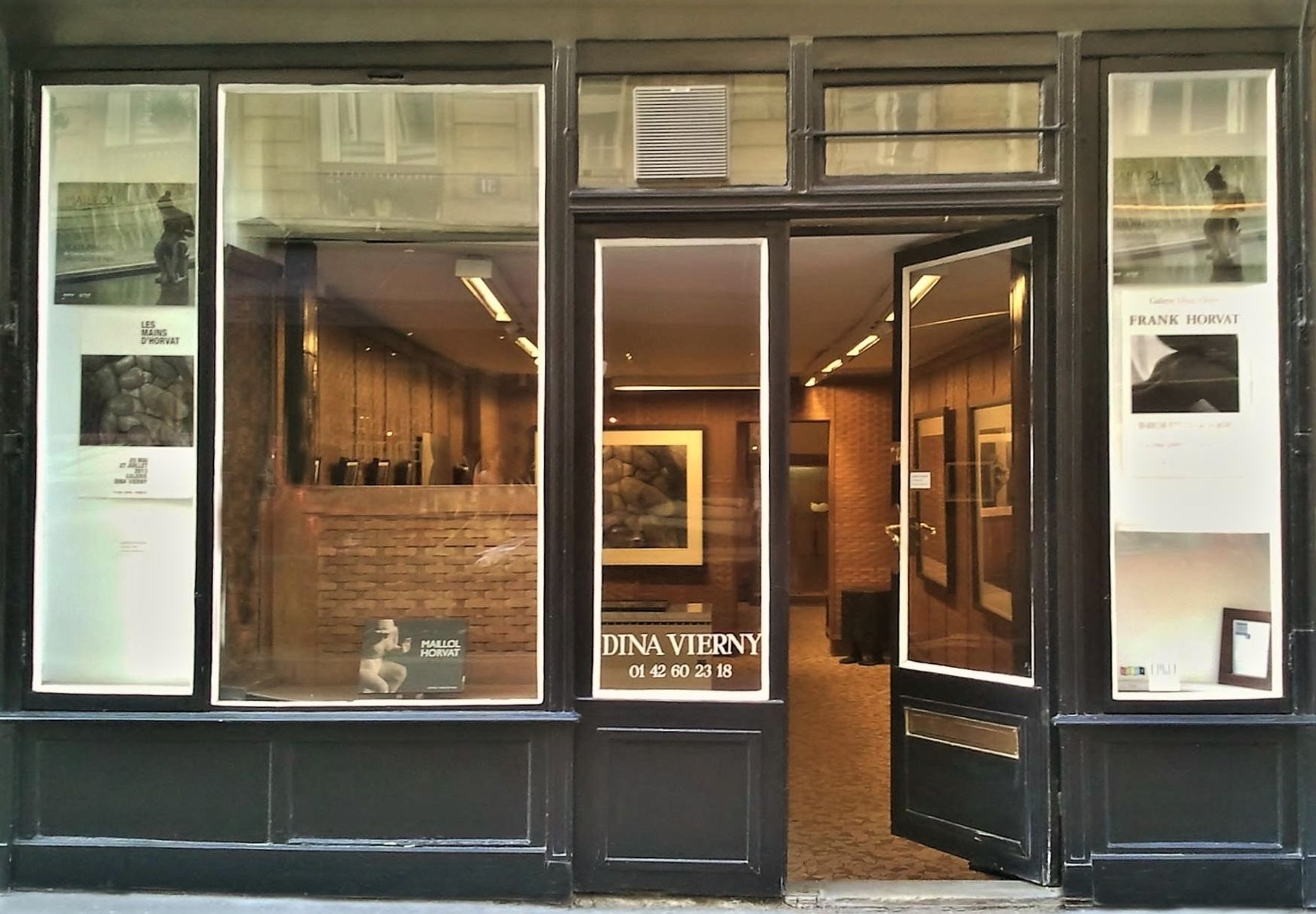 La galerie Dina Vierny, située 36 rue Jacob, dans le 6e arrondissement de Paris. Courtesy galerie Dina Vierny