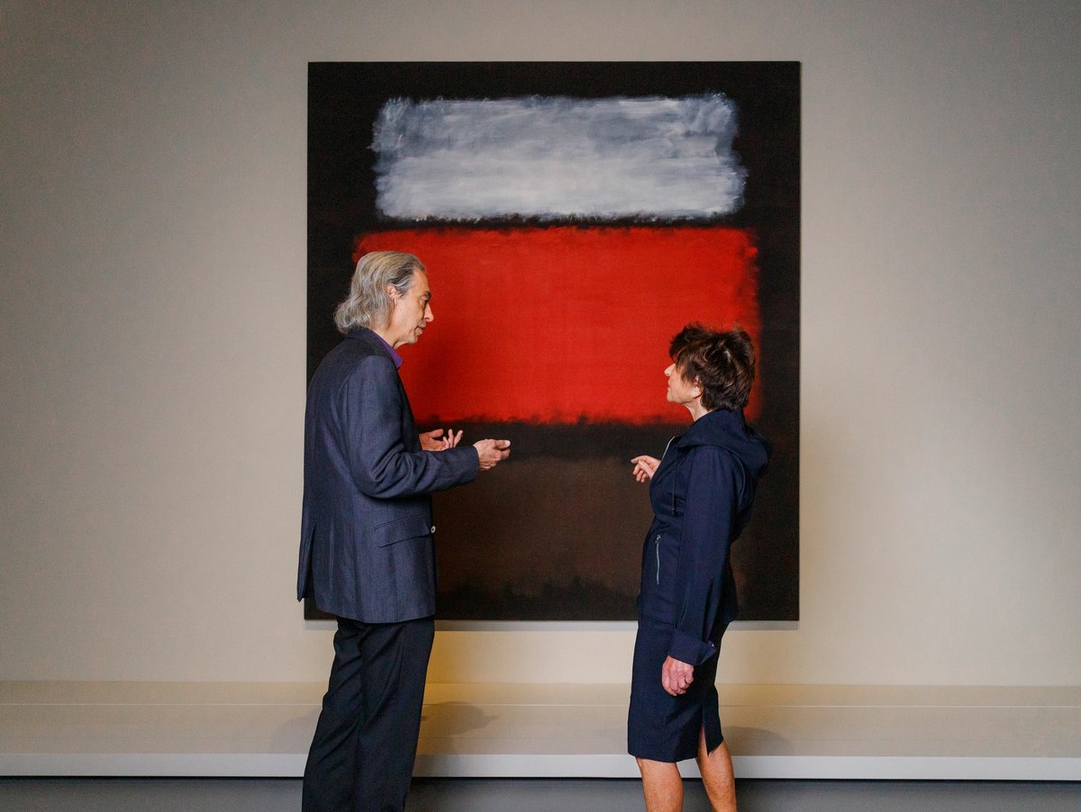 Suzanne Pagé et Christopher Rohtko. © Fondation Louis Vuitton / Marie Levi