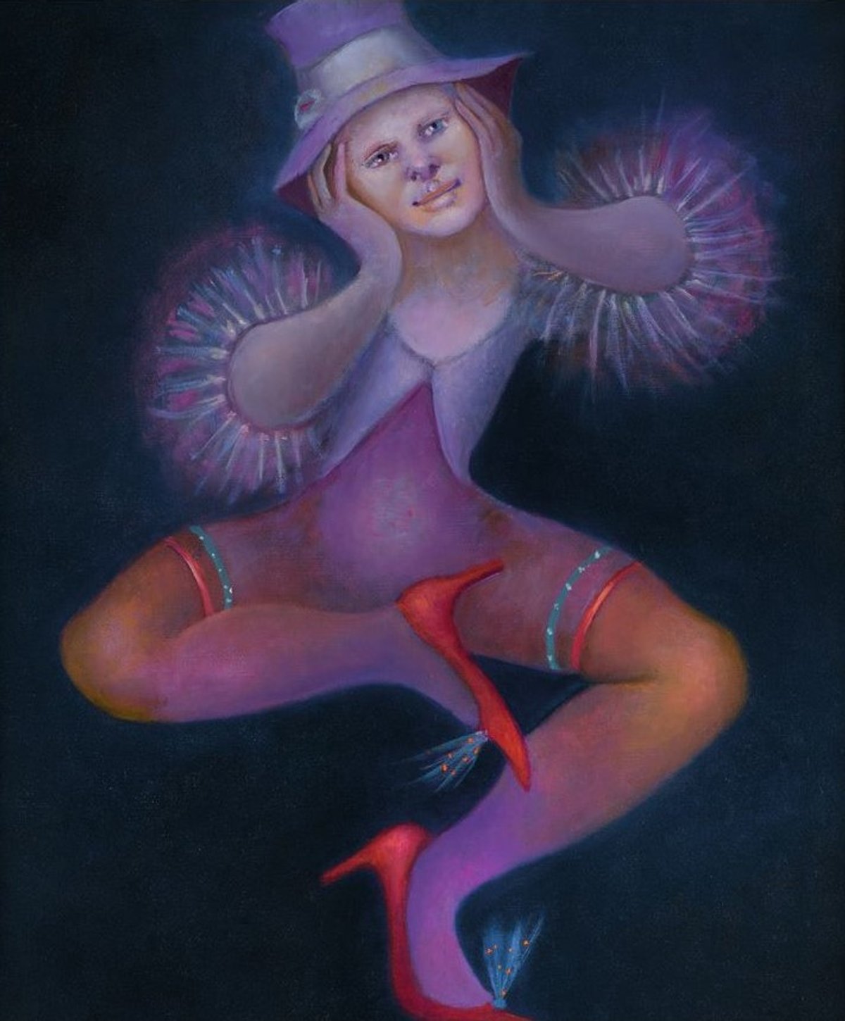 Leonor Fini, Gorgone, 1988, huile sur toile, musée de l’Hospice Saint-Roch, Issoudun. Courtesy du musée de l’Hospice Saint-Roch. Photo Alberto Ricci