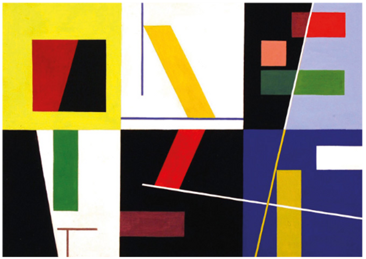 Sophie Taeuber-Arp, Six espaces distincts, 1939, gouache sur papier.
Archives de la Fondation Arp, Clamart. Photo J.P. Pichon