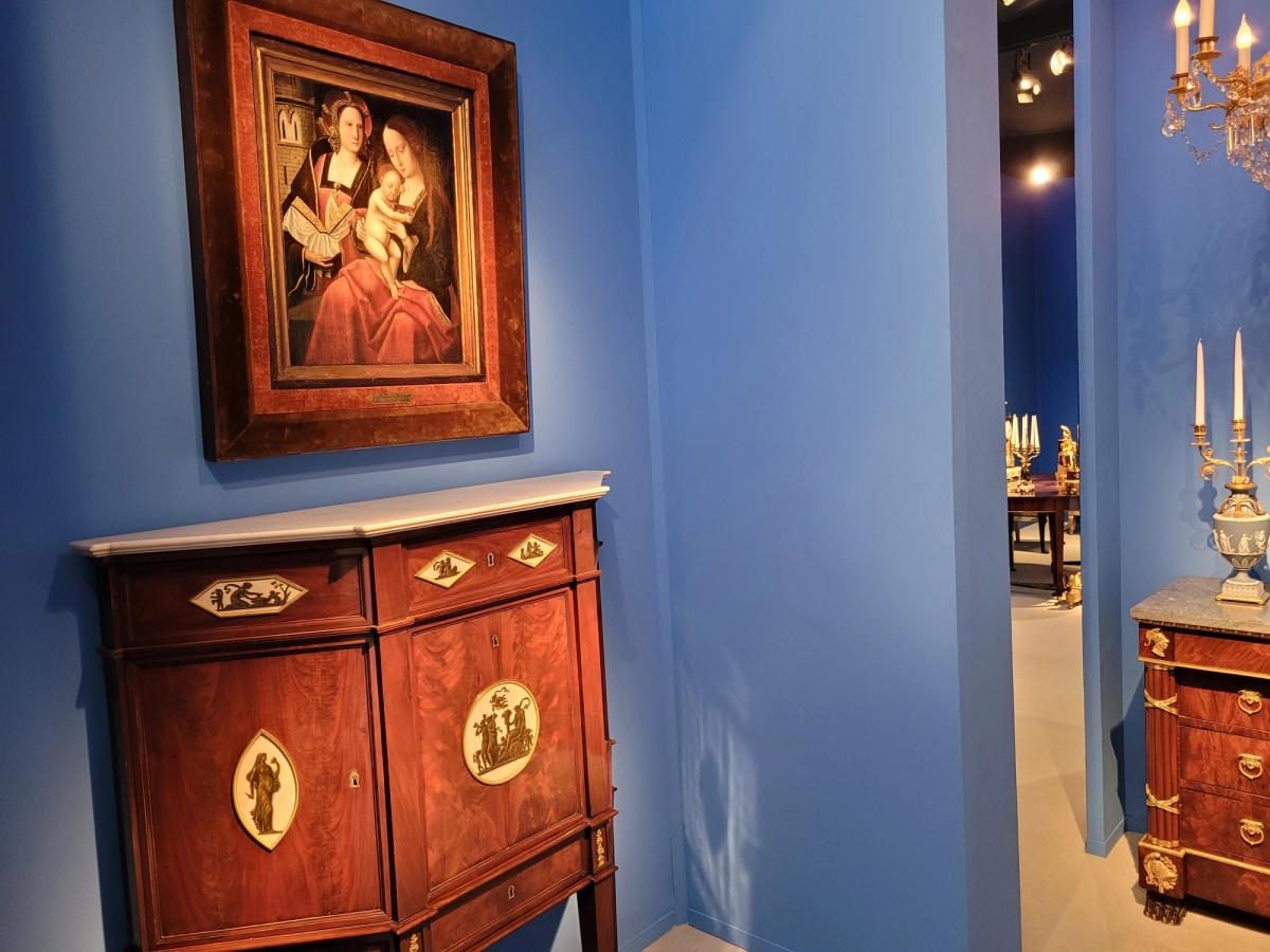 Vue du stand de la galerie de Potter d’Indoye (Melle). Photo : A.C.