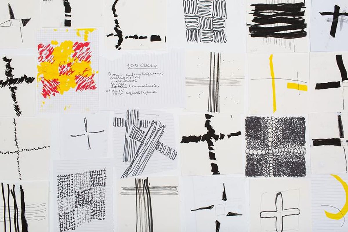 Véra Molnar, Dessins, 2023. © l'artiste et la Galerie 8+4