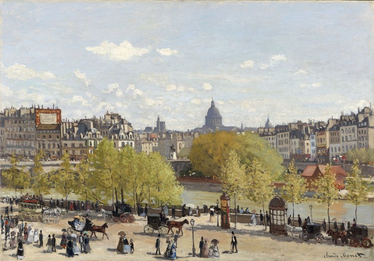 Claude Monet, Quai du Louvre, 1867, huile sur toile, Kunstmuseum, La Haye.
© Kunstmuseum Den Haag