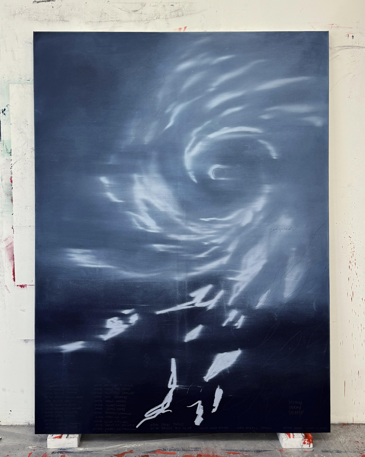 Caroline Corbasson, Wind, 2024, huile sur toile.
© Caroline Corbasson
