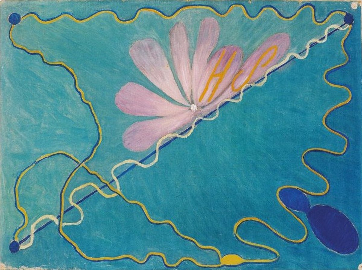 Hilma af Klint, Éros, n°1, 1907, huile sur toile. Courtesy de la Hilma af Klint Foundation. Photo The Moderna Museet, Stockholm
