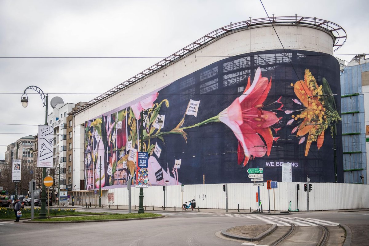Laure Prouvost, We Belong, 2023, projet pour la façade de Kanal-Centre Pompidou. © Kanal-Centre Pompidou, Cycle FAçADE (2023) et Laure Prouvost. Photo : Bart Grietens