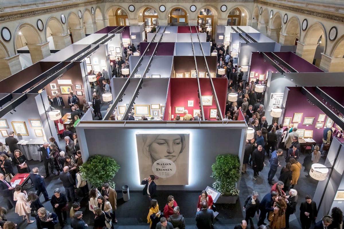Le Salon du dessin en 2019. © Tanguy de Montesson