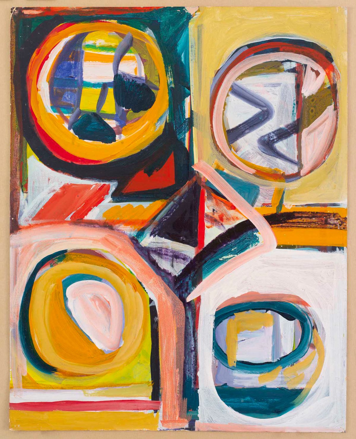 Shirley Jaffe, Untitled, 1967, techniques mixtes sur papier. © Shirley Jaffe Estate. Courtesy galerie Nathalie Obadia, Paris/Bruxelles. Photo Bertrand Huet/ tutti image