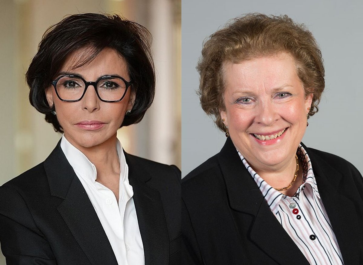 De gauche à droite : Rachida Dati et Catherine Trautmann. Photo Laurent Vu - Ministère de la Culture et de la Communication / Photo Diliff