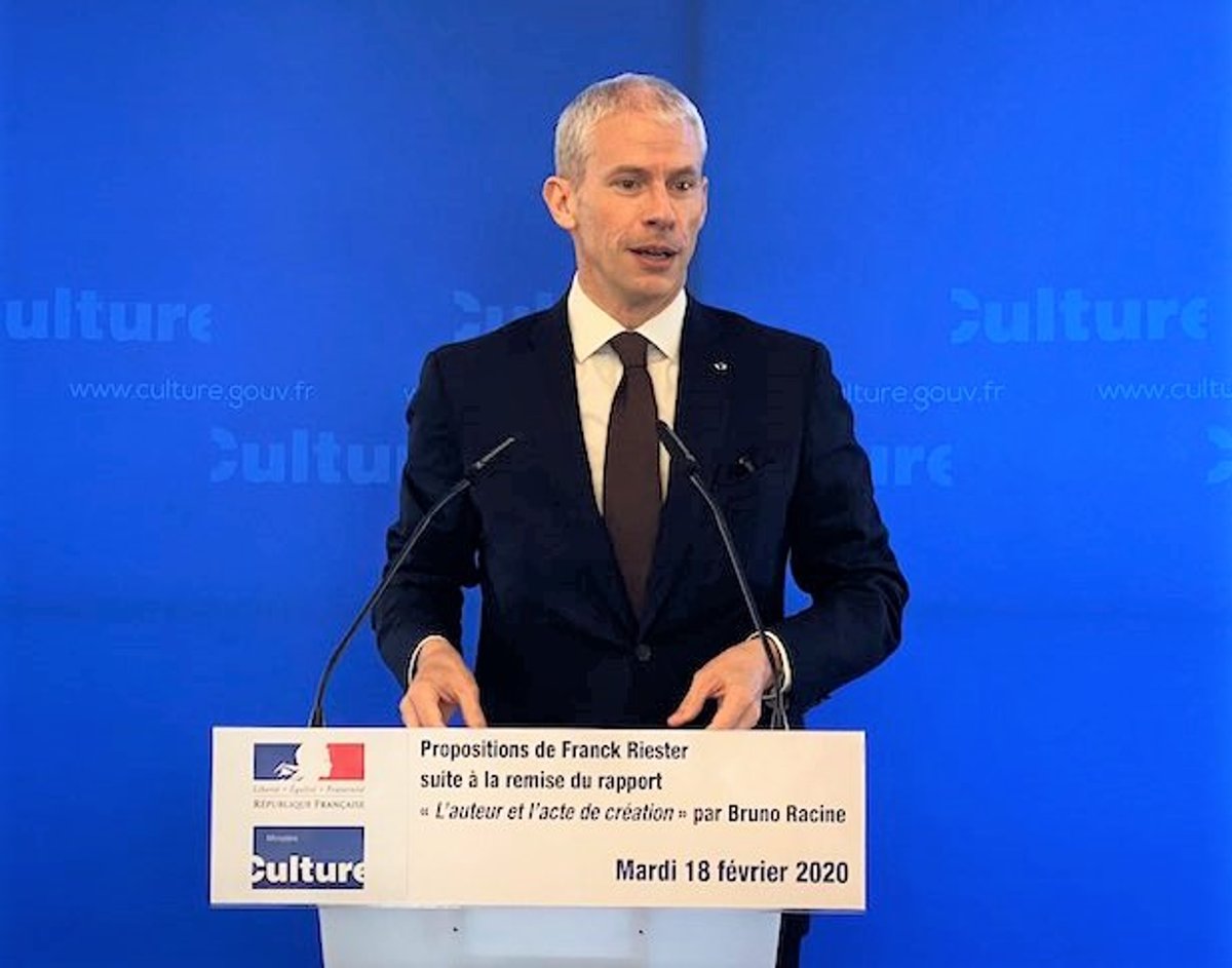 Franck Riester, le 18 février 2020. © D. R.