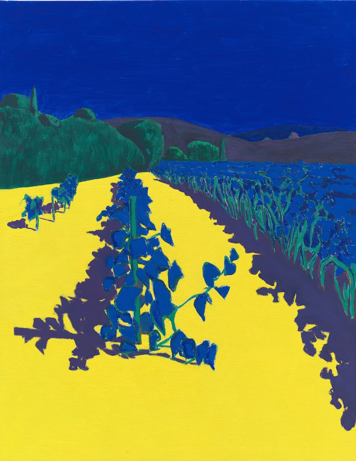 Benjamin Swaim, Gigaro (2), 2022-2023, huile sur toile, 146 x 114 cm. Photo : Nicolas Pfeiffer. © Benjamin Swaim / Adagp, Paris, 2024