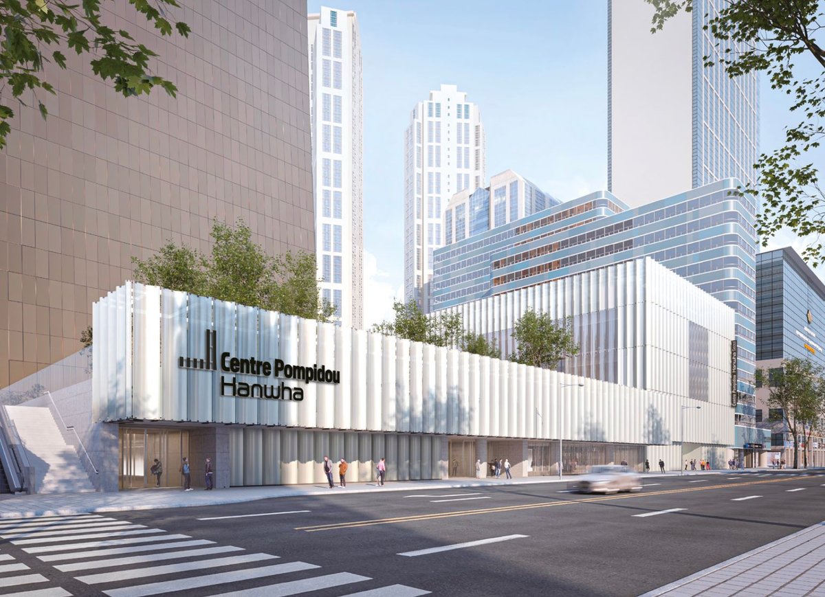 Le Centre Pompidou Hanwha à Séoul. Courtesy Hanwha Foundation of Culture, architecte Jean-Michel Wilmotte