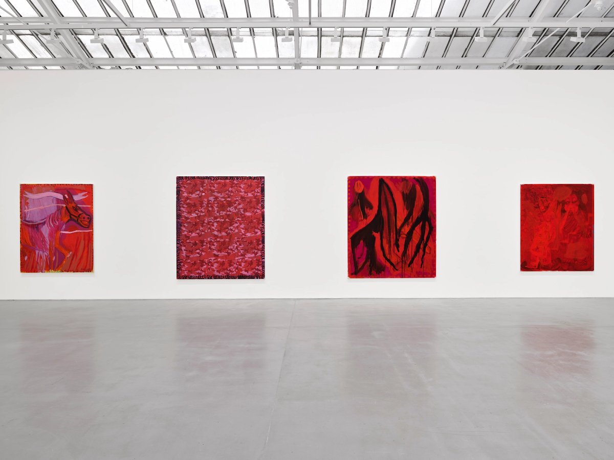 Vue de l’exposition « Josh Smith : Living with Depression » chez David Zwirner, Paris. © Josh Smith. Courtesy de l’artiste et David Zwirner