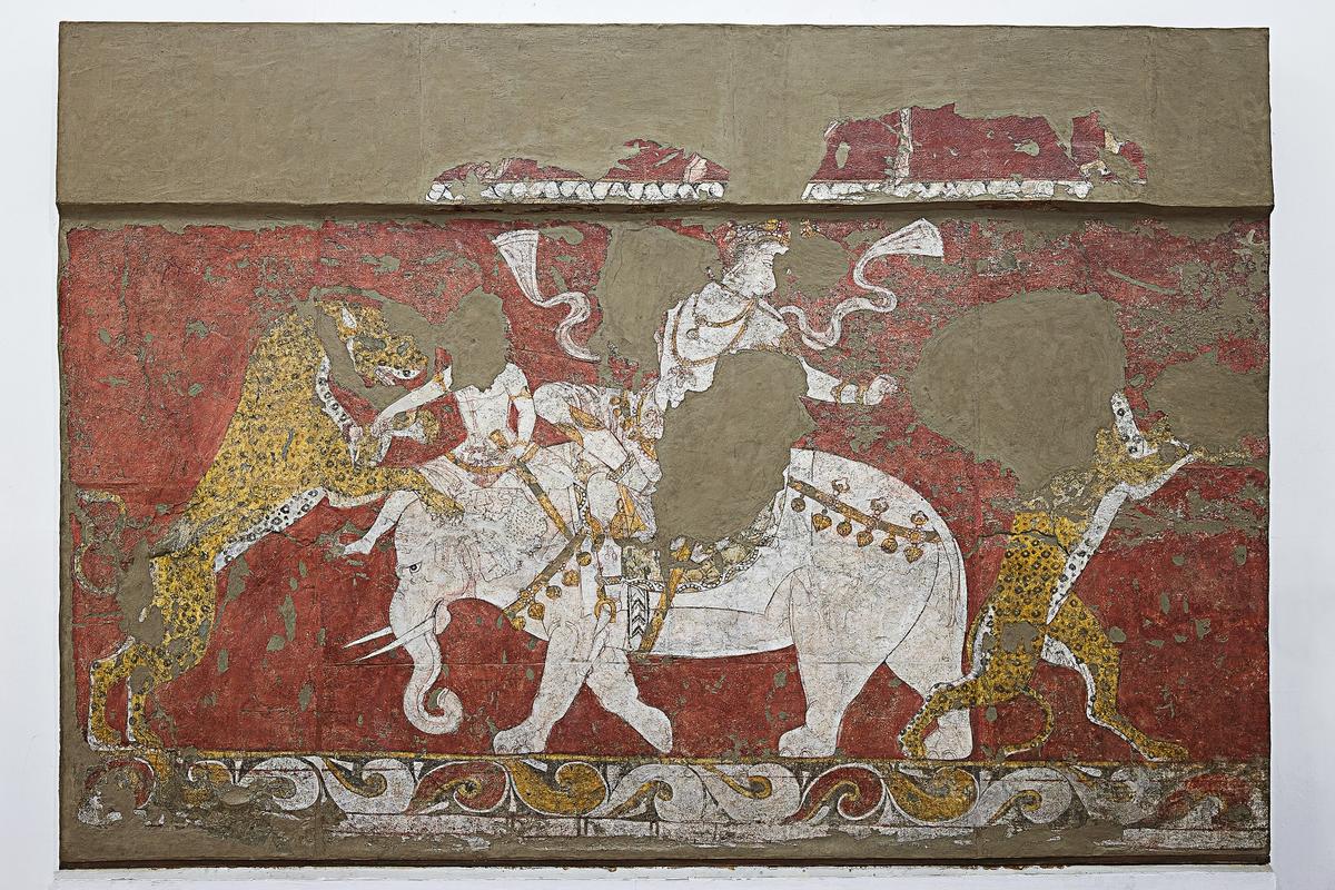 Fresque de Varakhcha, musée des Beaux-Arts, Tachkent (Ouzbékistan). © Art and Culture Development Foundation Republic of Uzbekistan, Andrey Arakelyan