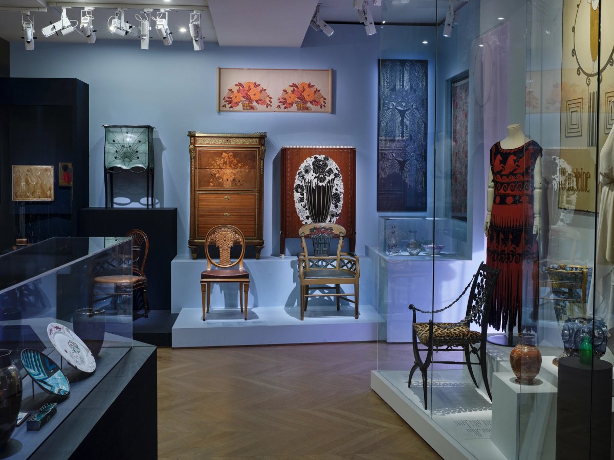 Vue de l'exposition « 1925-2025, Cent ans d'Art déco » au musée des Arts décoratifs, à Paris. MAD