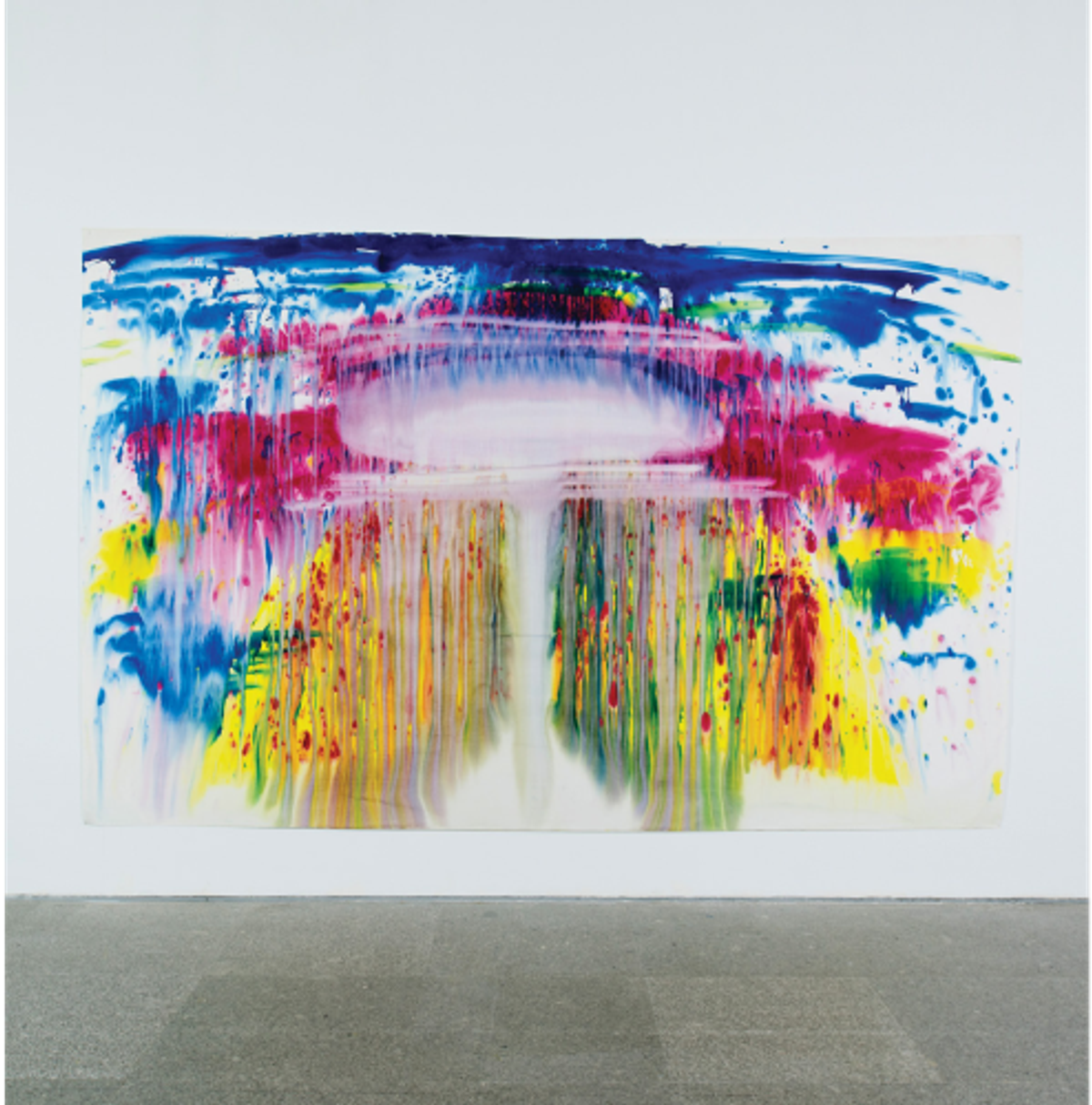 Miriam Cahn, Atombombe, 1991, aquarelle sur papier, Tourcoing, MUba Eugène Leroy.

Photo Oliver Roura