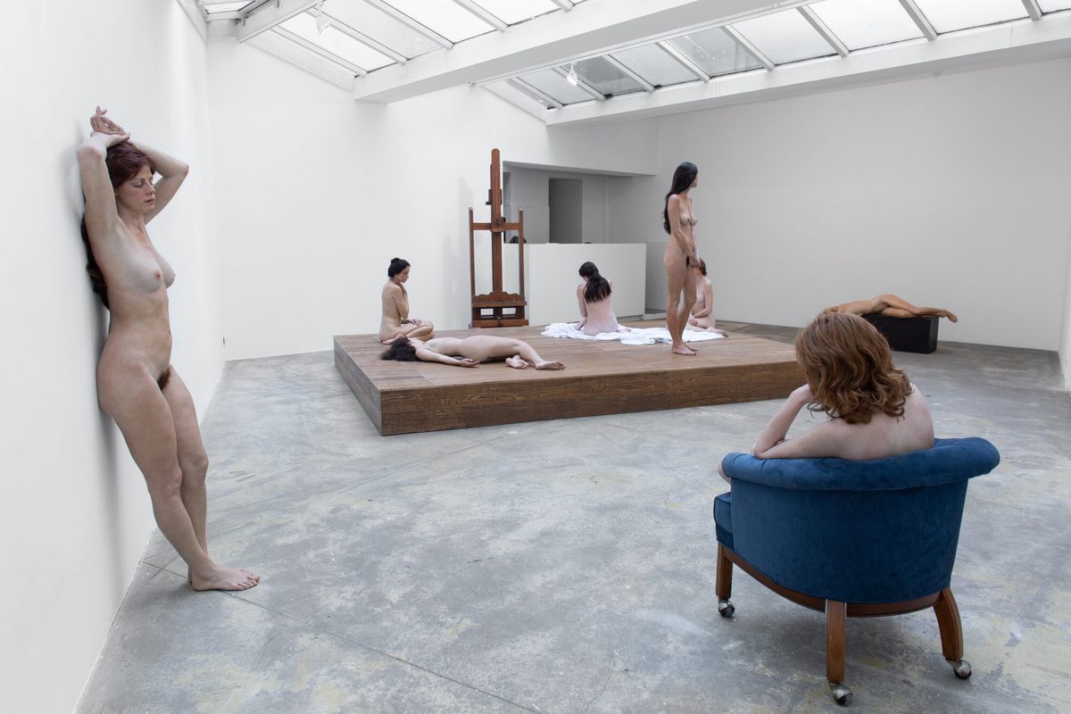 Vue de l’exposition de John de Andrea « Grâce » à la galerie Georges-Philippe & Nathalie Vallois, Paris. Courtesy Georges-Philippe & Nathalie Vallois