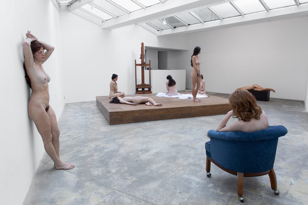 Vue de l’exposition de John de Andrea « Grâce » à la galerie Georges-Philippe & Nathalie Vallois, Paris. Courtesy Georges-Philippe & Nathalie Vallois