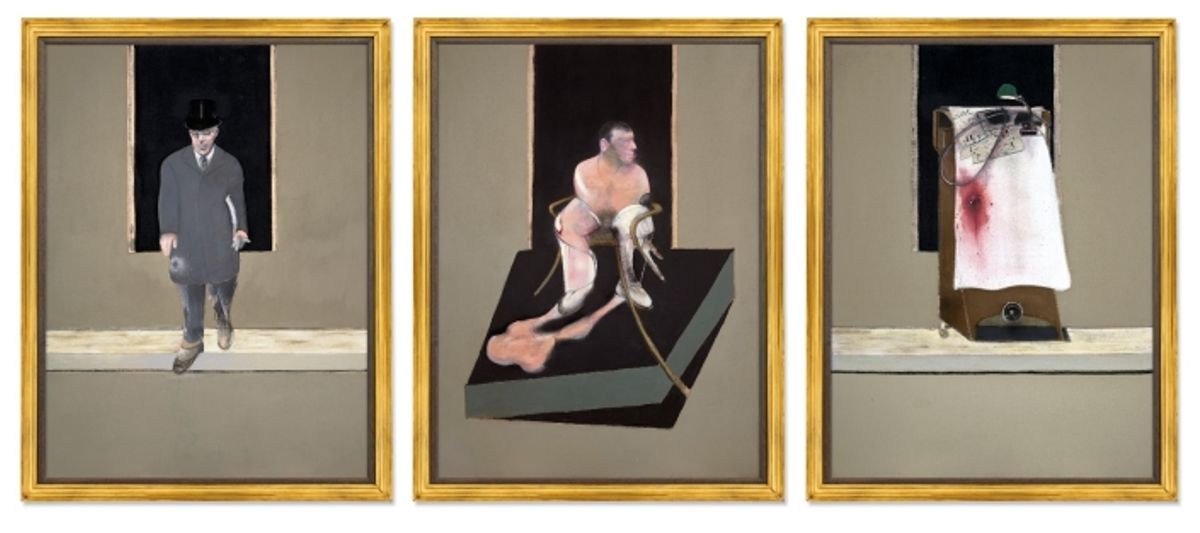Francis Bacon, Triptych 1986-7. Courtesy Christie’s
