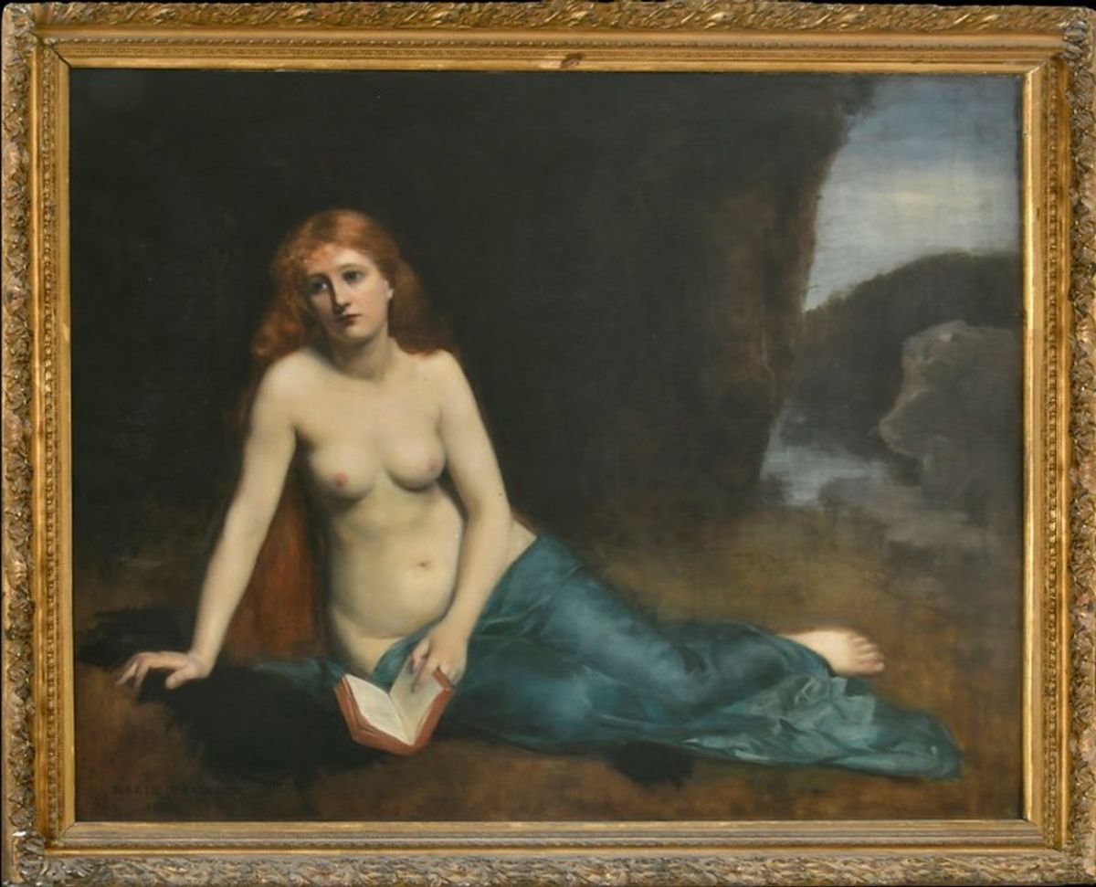 Marie Cayron-Vasselon, Marie-Madeleine, 1889, huile sur toile. Collection de la famille Carcenac-Cabrol, descendante de Marie Vasselon. © Jean-François Peiré - DRAC OCCITANIE