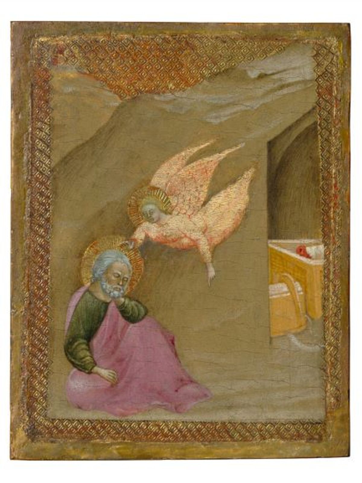 Le Maître de l’Observance, Le Songe de saint Joseph, vers 1430-1440, département des peintures du musée du Louvre. © Musée du Louvre. Photo : Hervé Lewandowski