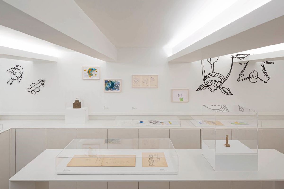 Vue de l’exposition «Alberto Giacometti/Petrit Halilaj. Nous construisions un fantastique palais la nuit...», Institut Giacometti, Paris, 2025. Photo Fondation Giacometti